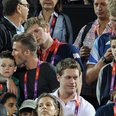 David Beckham and Romeo at the Olympic Games