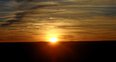 Sunset over the desert