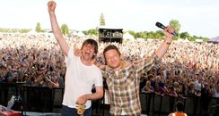 Alex James & Jamie Oliver at the Big Feastival