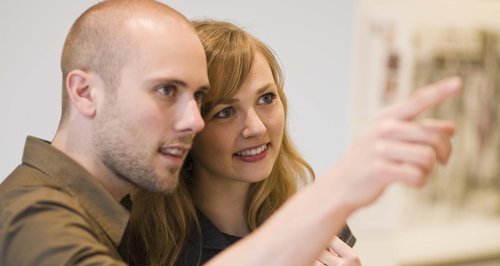 Couple In Art Gallery