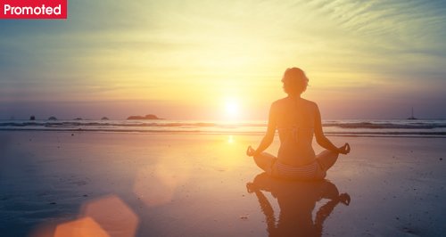 Sunset meditation with promoted tab