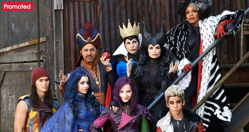 The Descendants movie Disney Villains promo tab