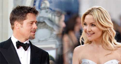 Brat Pitt and Kate Hudson canvas