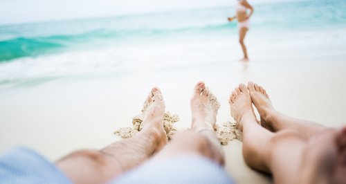 legs sand beach